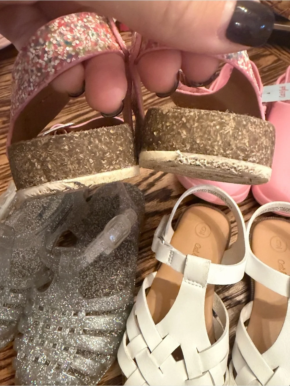 Cat and Jack & Berkley Jensen Bundle of Toddler Girl Sandals Size 9 Toddler